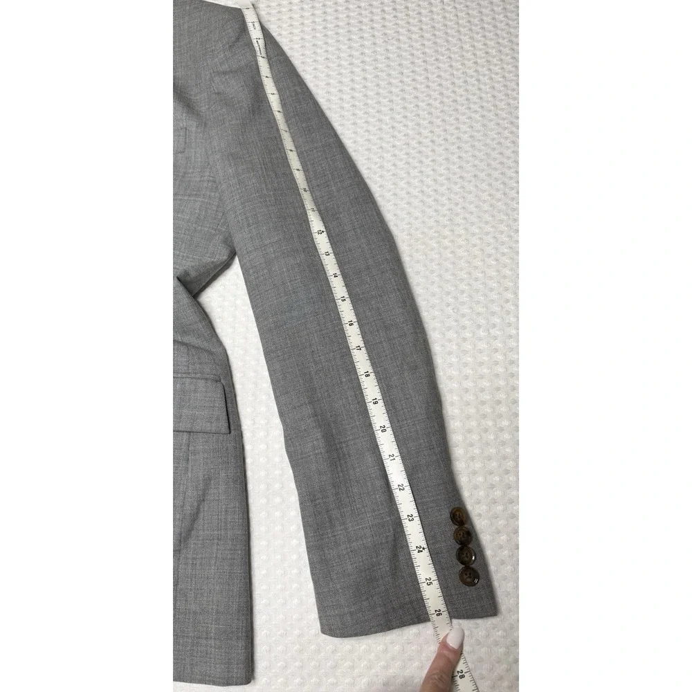 J. Crew Voyager Thompson Sport Coat Blazer Men 40L Gray Wool Wedding Guest